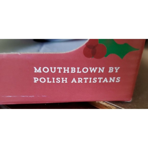 Zorza Polish Mouth Blown Artisan Glass Ornament Decorator Ball Multicolor - Picture 3 of 7